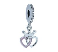 PANDORA Damen-Charm Anhänger-Trägerelement 925 Silber Zirkonia weiß - 791963CZ