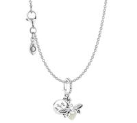 PANDORA Damen-Collier Silber 925 Leuchtendes Glühwürmchen Kette mit Charm-Anhänger, liebevolles Geschenk-Set für Frauen, zeitlos, modern & alltagstauglich 39808