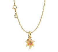 PANDORA Damen-Halskette Disney Rapunzel Sonnentropfenblume Goldfarben Bundle, modisches Schmuck-Set Kette für Frauen mit Charm-Anhänger 21535