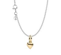 PANDORA Damen-Halskette Mini-Herz Goldfarben Set 28190 | Herz-Schmuck für Frauen mit Kette und Anhänger, Romantische Geschenkidee