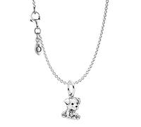 PANDORA Damen-Halskette mit Anhänger Labrador Puppy Silber 925 75249