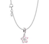 PANDORA Damen-Halskette Silber Geschenkset Kirschblüte 68304 | wunderschöner Halsschmuck für Frauen, elegantes Schmuckstück und edle Geschenkidee,