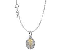PANDORA Damen-Halskette Silber Geschenkset Zweifarbig Rose 21017