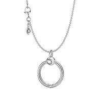 PANDORA Damen-Halskette Starter-Set Moments O 25 mm eleganter Halsschmuck, zauberhaftes Geschenk-Set für modische Frauen, 51781