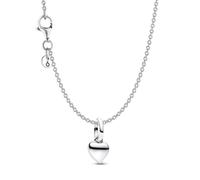 PANDORA Damen-Kette Geschenkset Silber mit Mini Herz-Anhänger Bundle, liebevolles Schmuck-Set Halskette mit Herz als Zeichen der Liebe 21530