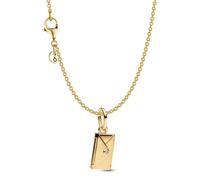 PANDORA Damen-Kette Schmuckset Goldfarben mit Anhänger Liebesbrief Bundle, modisches Geschenk-Set Halskette für Frauen mit Brief-Charm, Zeichen der Liebe 21533