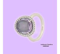 PANDORA Damen-Ring 925 Sterling Silber Amethyst violett Gr.50 (15.9) 190893AM-50