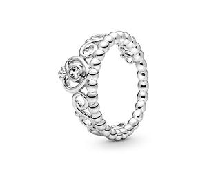 PANDORA Damen-Ring 925 Sterling Silber Zirkonia weiß Gr. 56 (17.8) 190880CZ-56