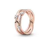 Pandora Damen-Ring Funkelndes Dreierband 189400C01 48