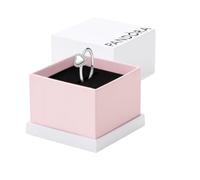 Pandora Damenring Gravierbarer Herz-Strahlenkranz aus Sterling Silber mit Zirkonia Größe 54
