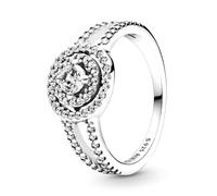 PANDORA Damen Ring Timeless "funkelnder Heiligenschein" Zirkonia Silber 199408C01 48