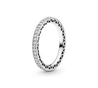 PANDORA Damen-Ring Unendliche Herzen 925 Silber Zirkonia transparent Gr. 52 (16.6) - 190963CZ-52