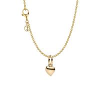 PANDORA Damen Schmuck-Set Kette mit Anhänger Mini Herz Goldfarben 21208
