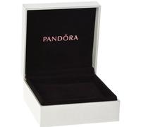 PANDORA mittlere, eckige Damen-Schmuck-Geschenk-Box in der Farbe weiß - ideal für Ringe, Armbänder und Charms - inkl. Kissen