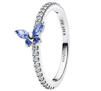 Pandora 194269C01-60 - Glitzernder Schmetterling Ring - Sterling Silber - Steinmix Blau - Gr. 54