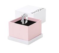 Pandora Silberring für Damen Funkelnde Schleife Doppelreihe 193552C01-60 Ringgröße 60/19,1