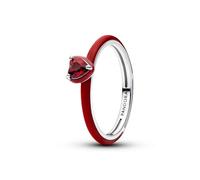 PANDORA Damen Silberring Rotes Chakra Herz 193088C05-64 Ringgröße 64/20,4