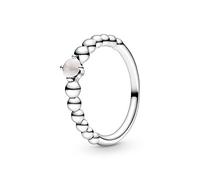 PANDORA Damen-Solitär Jahresring 925 Sterlingsilber mit '- Ringgröße 58 198598C06-58, Beige