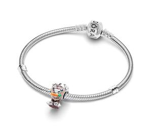 PANDORA Damenarmband Silber Geschenk-Set Disney Frozen Sven lustiges Schmuck-Set mit Armband und Rentier-Charm für Frauen, modische Geschenkidee 21114-19 19 cm