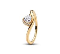 PANDORA Damenring Oval Goldfarben 163800C01-50 Ringgröße 50/15,9