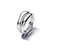 Pandora ESSENCE 193264C00-56 organisch Geformte Stacking-Ringe - Sterling Silber - Gr. 56