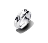 Pandora Gewellter Breiter Band-Ring aus Sterling-Silber, aus der Essence Kollektion, Gr. 56, 193886C00-56