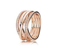 PANDORA - 180919CZ-60 - Funkelnde Bänder - Ring - PANDORA Rose Gr. 60