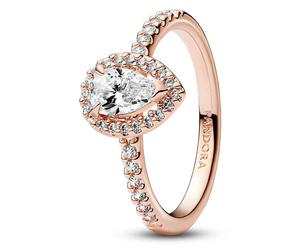 Pandora Damenring Funkelnde Birne Größe 52 Rosegold 182835C01-52 52