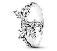 Pandora 193023C01 Damen-Ring Funkelndes Asymmetrisches Herbarium Silber 52/16.6