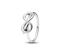 PANDORA Moments Unendlichkeitsknoten Ring aus Sterling Silber mit Zirkonia, Größe: 54, 193759C01-54