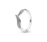 PANDORA Funkelnde Blätter Ring in Sterling Silber mit Zirkoniasteinen Moments Collection, Größe 52