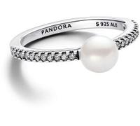 Pandora 193158C01 Damen-Ring Silber Süßwasser-Zuchtperle und Pavé 54/17.2
