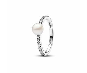 Pandora Damenring Süßwasserperle Größe 58 Silber 193158C01-58 58