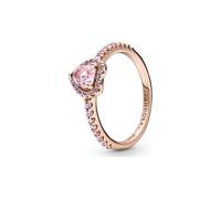 Pandora Ring 188421C04-58 - Funkelnder mit Herz - Roségold Vergoldung - Kristall - Pink - Gr. 58