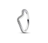 Pandora Ring 192539C01-54 - Funkelnder Wellenring - Silber - Zirkonia - Gr. 54