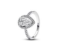 Pandora 193012C01-56 - Funkelnder Birnen-Kranz Ring - Sterling Silber - Zirkonia - Gr. 56