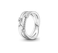 Pandora 199400C01-52 Funkelnder Dreifach-Ring - Sterling Silber Zirkonia - Gr. 52