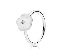 PANDORA Damenring Weiße Blüte 190999MOP-56