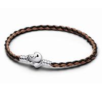 Pandora Disney 593361C01-S2 Der König der Löwen Verschluss - Geflochtenes Lederarmband - Sterling Silber - Leder Braun - 19 cm