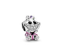 PANDORA Disney Alice im Wunderland Grinsekatze Charm Sterling-Silber 9,3 x 14,8 x 11,2 mm (T/H/B)