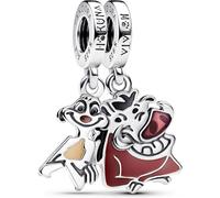 Pandora Disney Anhänger Daisy Duck, Sterlingsilber, mit holographischer Emaille in Rosa, Violett und Schwarz