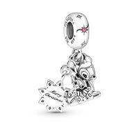 PANDORA Disney Bambi & Klopfer Charm-Anhänger in Sterling-Silber mit Zirkonia, 799647C01