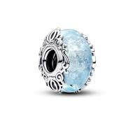 Pandora 793073C00 - Disney Cinderella Murano-Glas-Charm - Sterling Silber - Blau