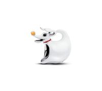 PANDORA Disney Dark Zero Dog sterling silver charm with black, red, yellow green glow in the dark glitter enamelSterling silver Enamel White