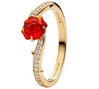 Pandora 163984C01 Damenring Goldfarben Disney Die Schöne und das Biest 58/18.5