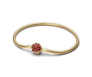 PANDORA Disney Die Schöne und das Biest Magische Rose Schlangen-Gliederarmband 564019C01 Damenarmband