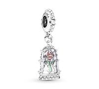 Pandora Charm - Disney Beauty and The Beast rose - 790024C01 925 Silber silber silber