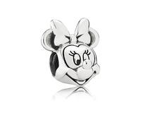 Pandora Disney Minnie Mouse Charm Sterling-Silber 10,6 x 15,3 x 13,2 mm (T/H/B)
