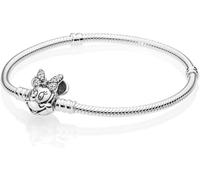 PANDORA Disney Pavé Minnie Maus-Kugelverschluss Schlangen-Gliederarmband 597770CZ Damenarmband