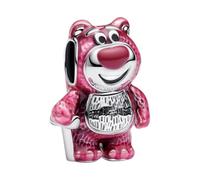 PANDORA Disney Pixar Lotso Bär Duft Charm aus Sterling-Silber mit Emaille, Erdbeerduft, Moments